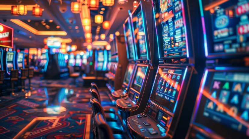 Tampilan permainan arcade di goldwin menampilkan berbagai grid, papan, dan mekanik interaktif yang berwarna cerah